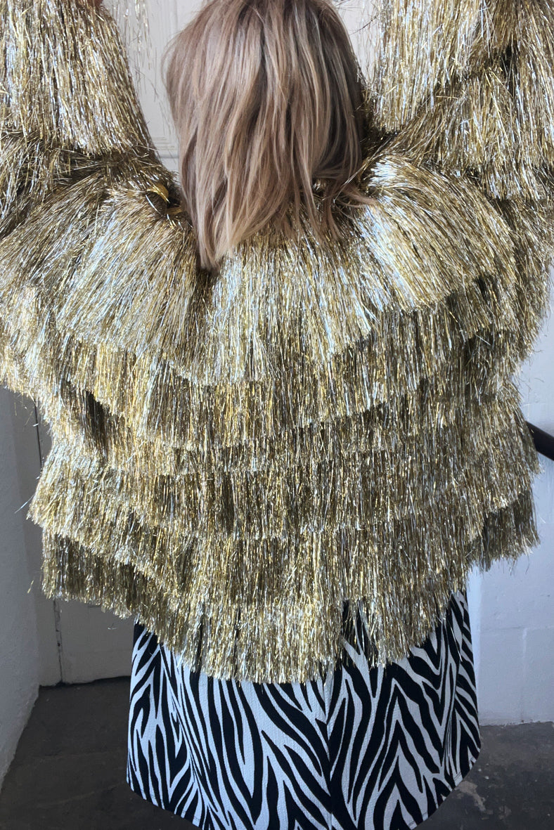 Gold tassel jacket on sale