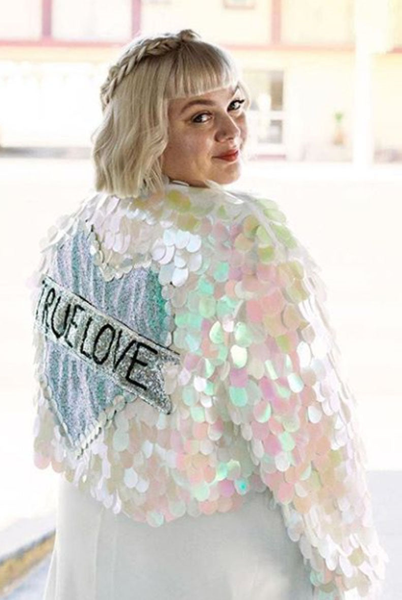 Customised Sequin Trophy Jacket Isolated Heroes