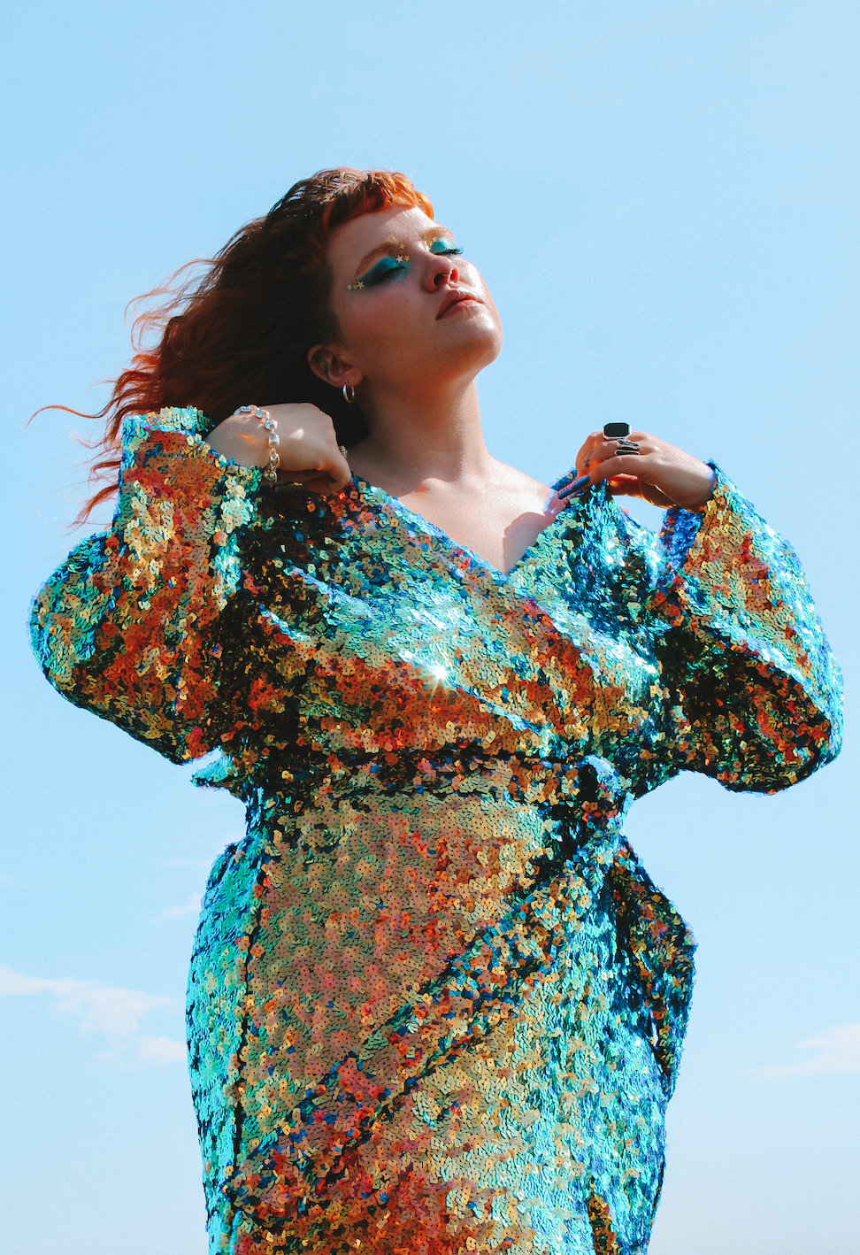 Liquid Gold Luxury Wrap Dress