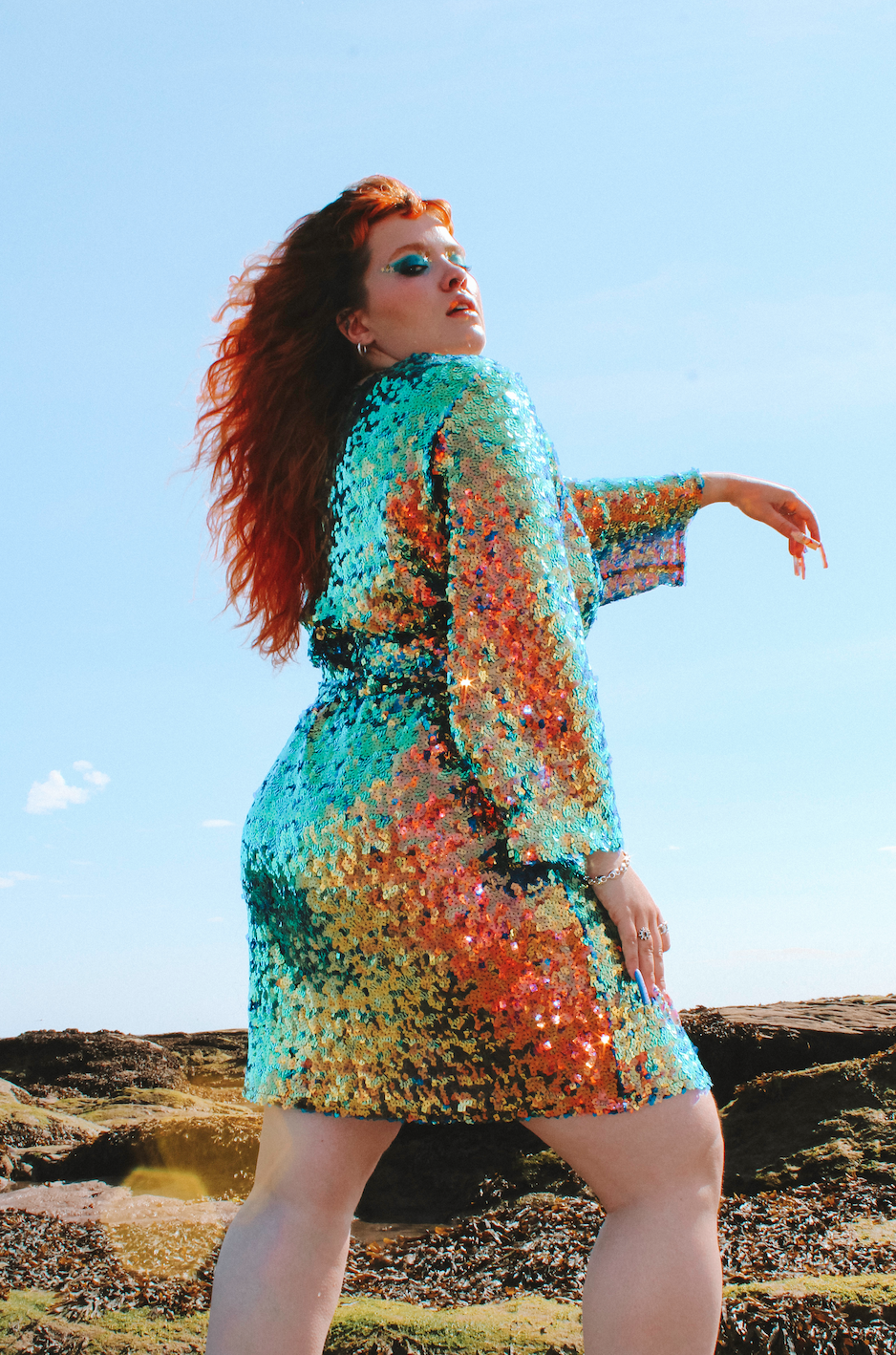 Liquid Gold Luxury Wrap Dress