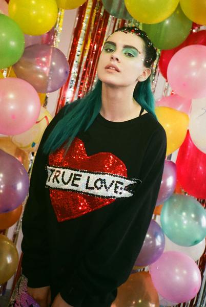 True Love Never Dies Sequin Sweater