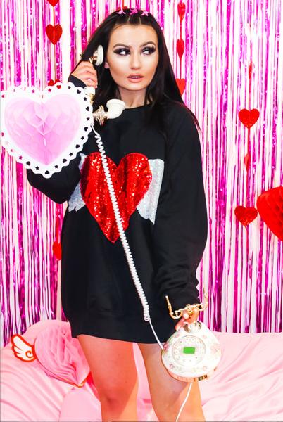 Angel Wing Sequin Sweater