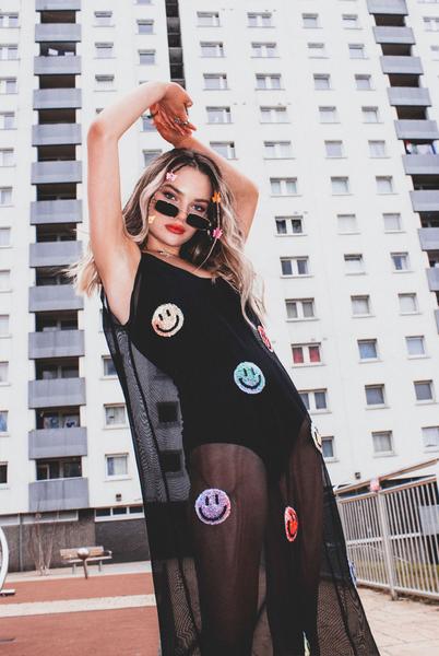 Hardcore Happiness Sequin Slip Dress
